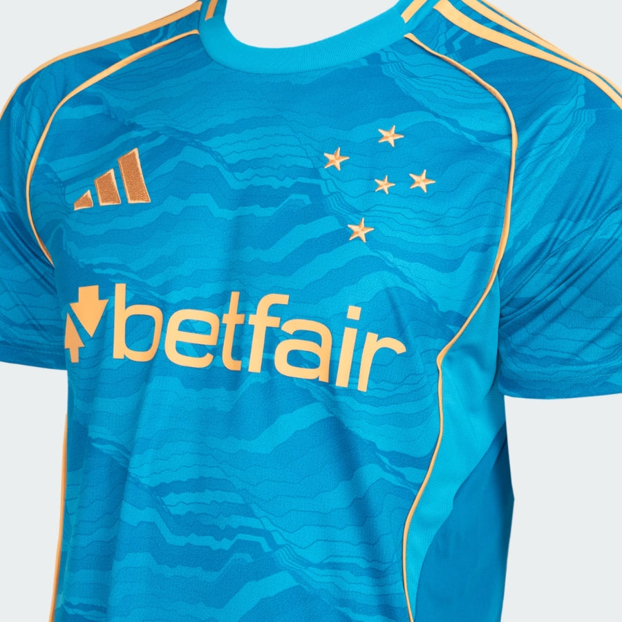Cruzeiro Fan Jersey Home, Away e Third 2025/26 - Kit 3 Fan Jersey