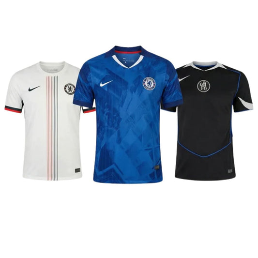 Combo Chelsea home, away and third 2025/26