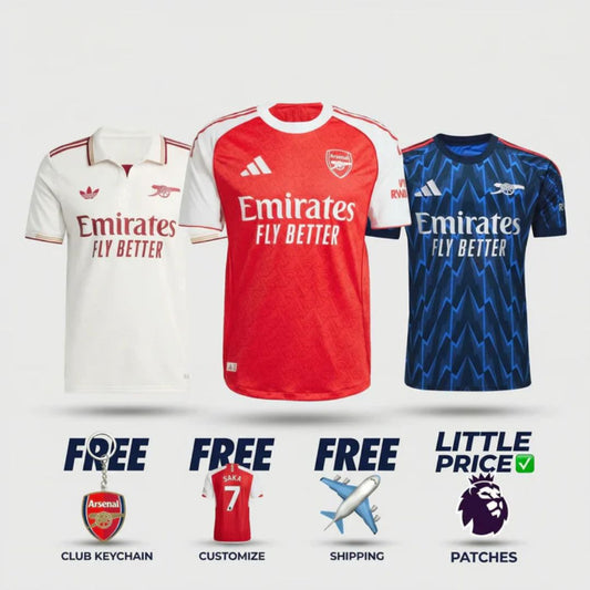 Arsenal Fan Jersey Home, Away and Third 2025/26 - Kit 3 Fan Jersey